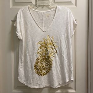 Lilly Pulitzer Collie Top with Pineapple Small
